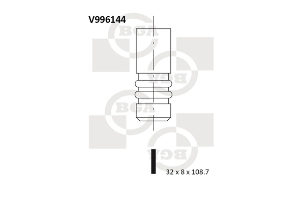 Випускний клапан   V996144   BGA