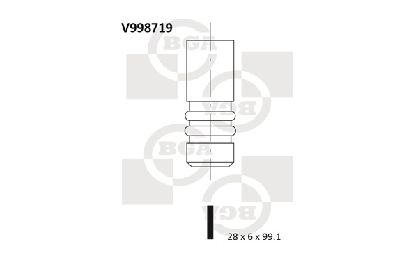 Випускний клапан   V998719   BGA