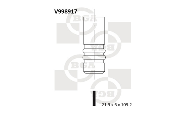 Випускний клапан   V998917   BGA