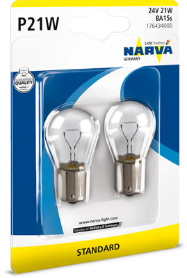 Лампа накаливания, фонарь указателя поворота   176434000   NARVA