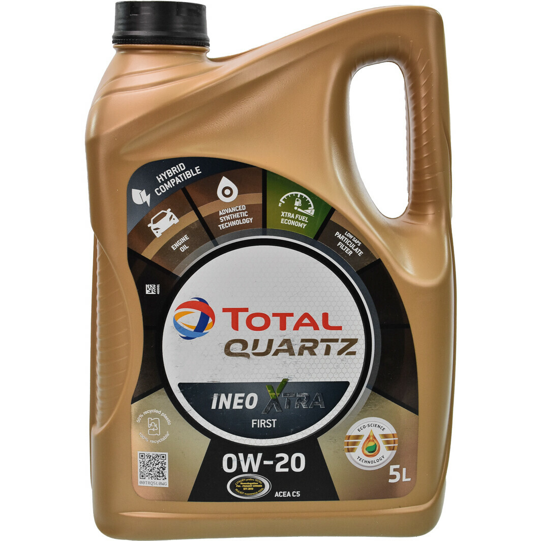Моторное масло TOTAL Quartz Ineo Xtra First 0W-20 5 л, 214314