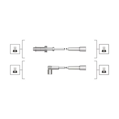 Комплект проводов зажигания   941319170069   MAGNETI MARELLI