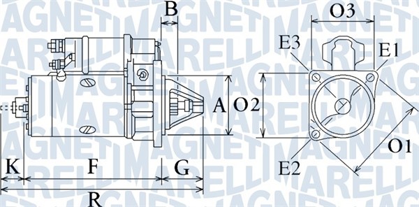Стартер   063720325010   MAGNETI MARELLI