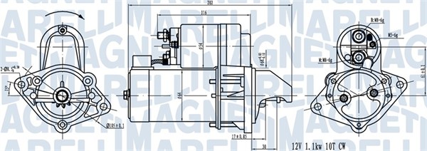 Стартер   063720519010   MAGNETI MARELLI