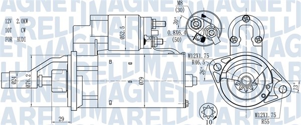 Стартер   063721114010   MAGNETI MARELLI