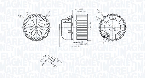 Компресор салону   069412729010   MAGNETI MARELLI