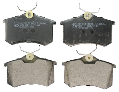 Комплект тормозных колодок, дисковый тормоз   B110860   DENCKERMANN