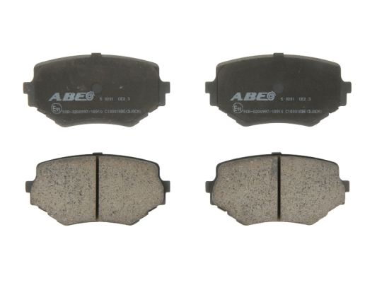 Комплект тормозных колодок, дисковый тормоз   C18001ABE   ABE