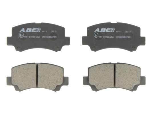 Комплект гальмівних накладок, дискове гальмо   C18002ABE   ABE