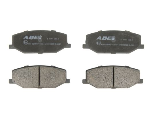 Комплект тормозных колодок, дисковый тормоз   C18003ABE   ABE