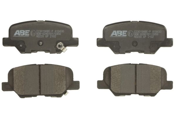 Комплект тормозных колодок, дисковый тормоз   C23019ABE-P   ABE