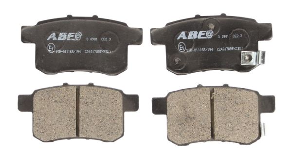 Комплект тормозных колодок, дисковый тормоз   C24017ABE   ABE
