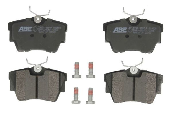 Комплект тормозных колодок, дисковый тормоз   C2R011ABE-P   ABE