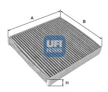 Фильтр, воздух во внутренном пространстве   54.135.00   UFI