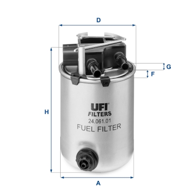Топливный фильтр   24.061.01   UFI