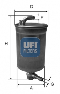 Топливный фильтр   24.072.00   UFI