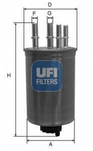 Топливный фильтр   24.130.00   UFI