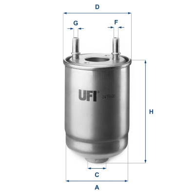 Топливный фильтр   24.186.00   UFI
