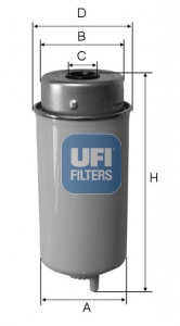 Топливный фильтр   24.458.00   UFI
