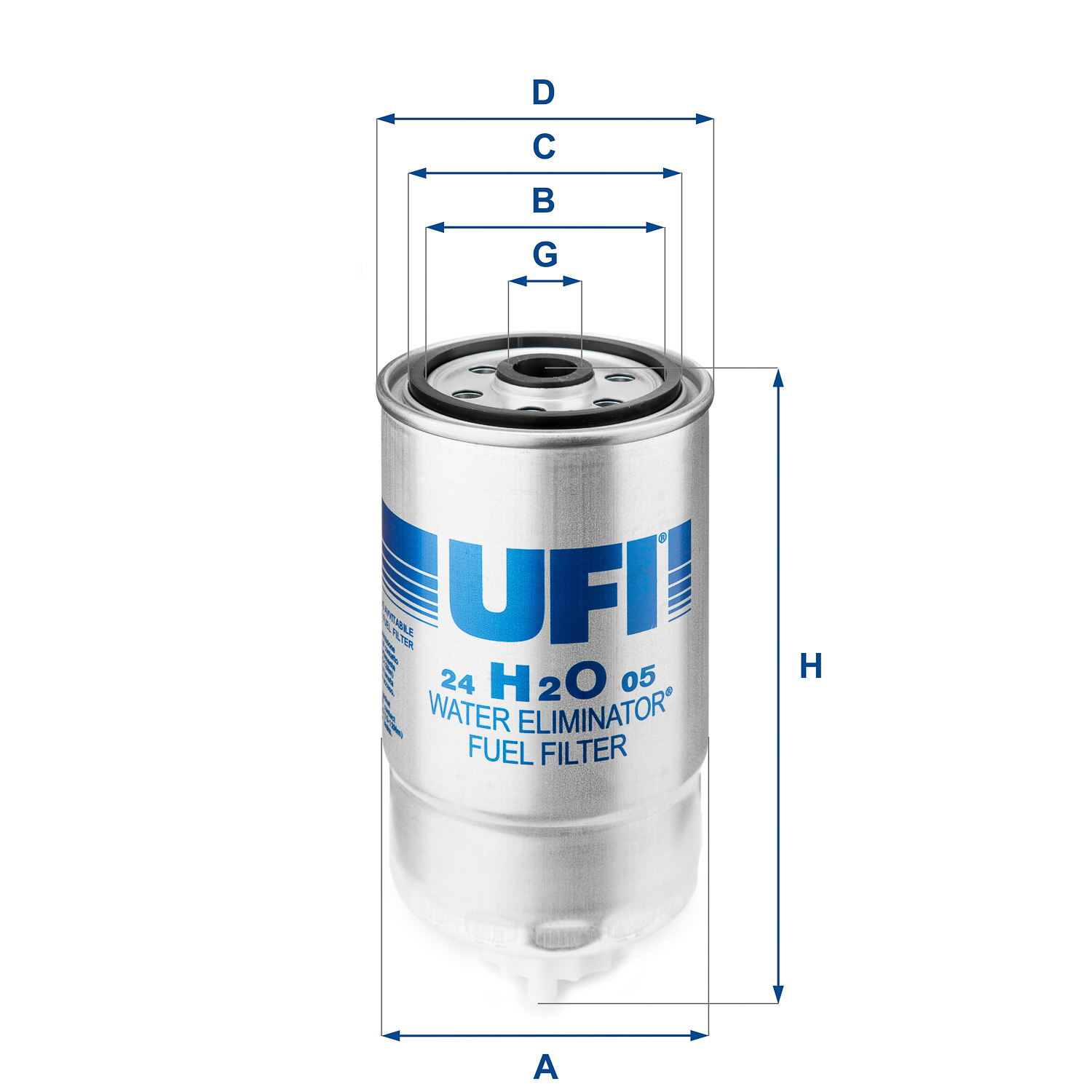 Топливный фильтр   24.H2O.05   UFI