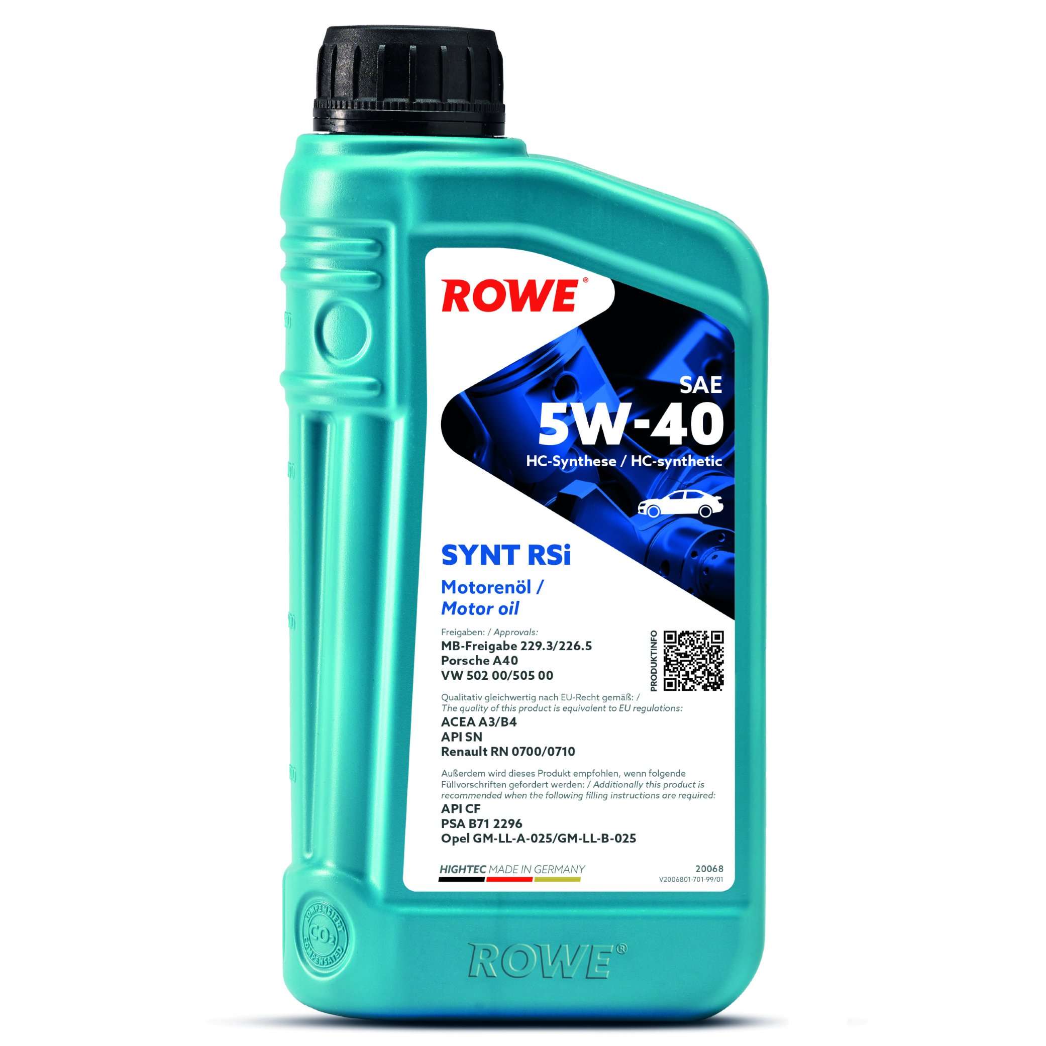 Моторна олива ROWE Synt RSi 5W-40 1 л, 20068-0010-99