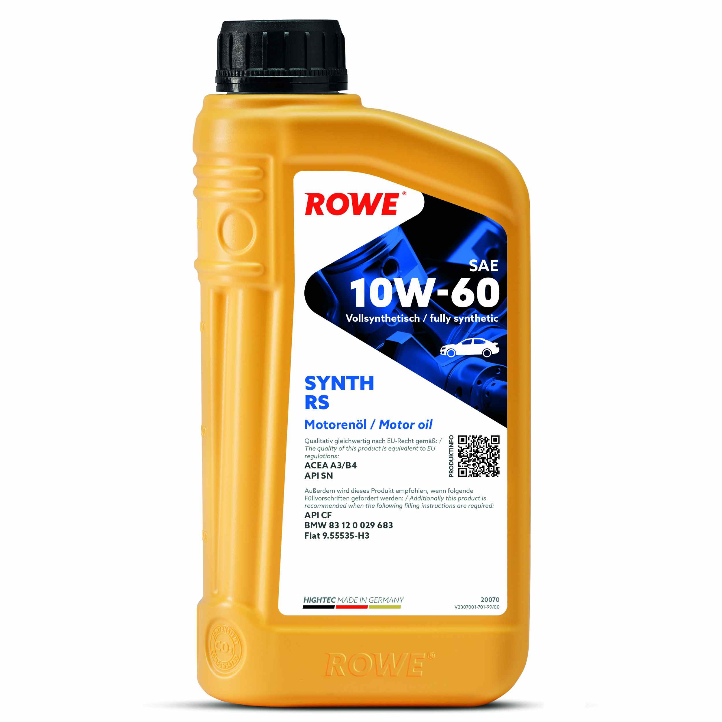 Моторна олива ROWE Synth RS 10W-60 1 л, 20070-0010-99