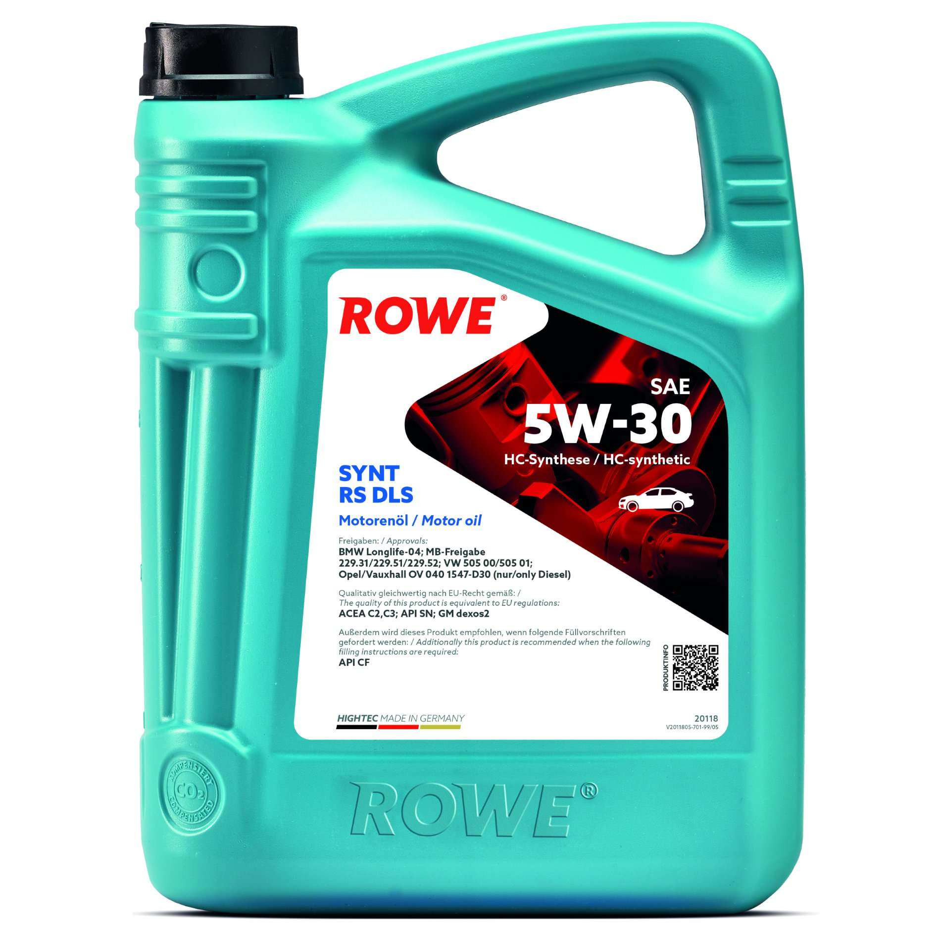 Моторна олива ROWE Synt RS DLS 5W-30 4 л, 20118-0040-99