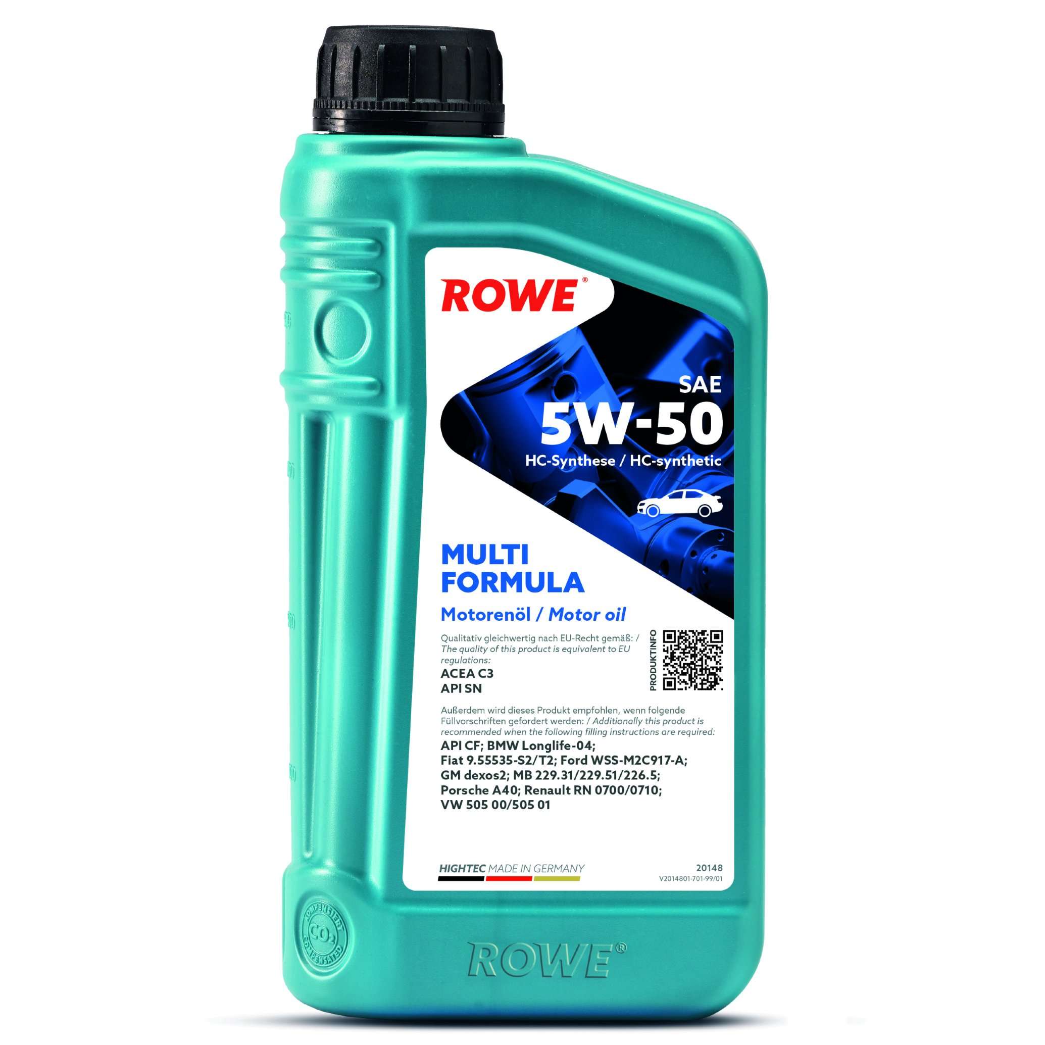 Моторное масло ROWE Multi Formula 5W-50 1 л, 20148-0010-99