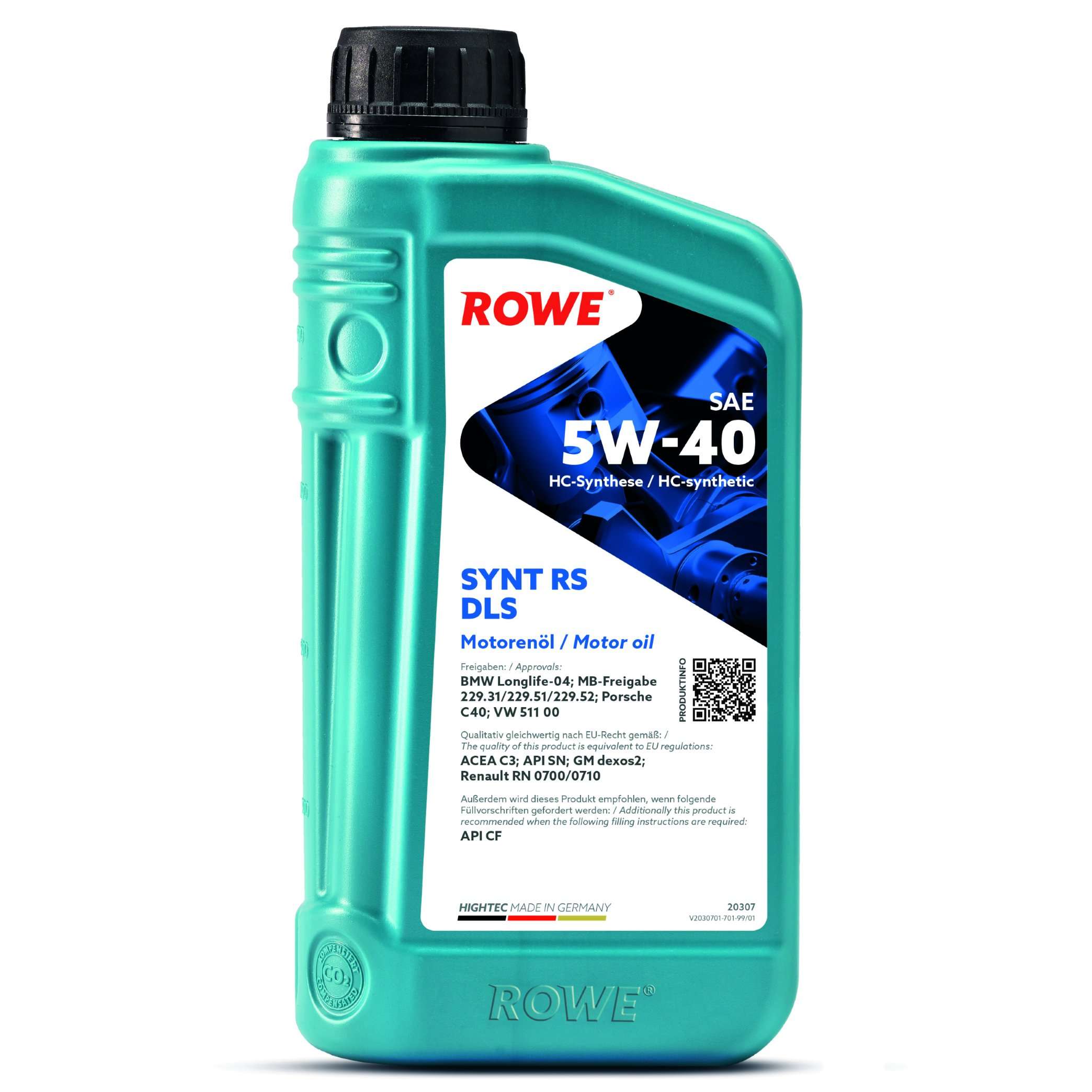 Моторна олива ROWE Synt RS DLS 5W-40 1 л, 20307-0010-99