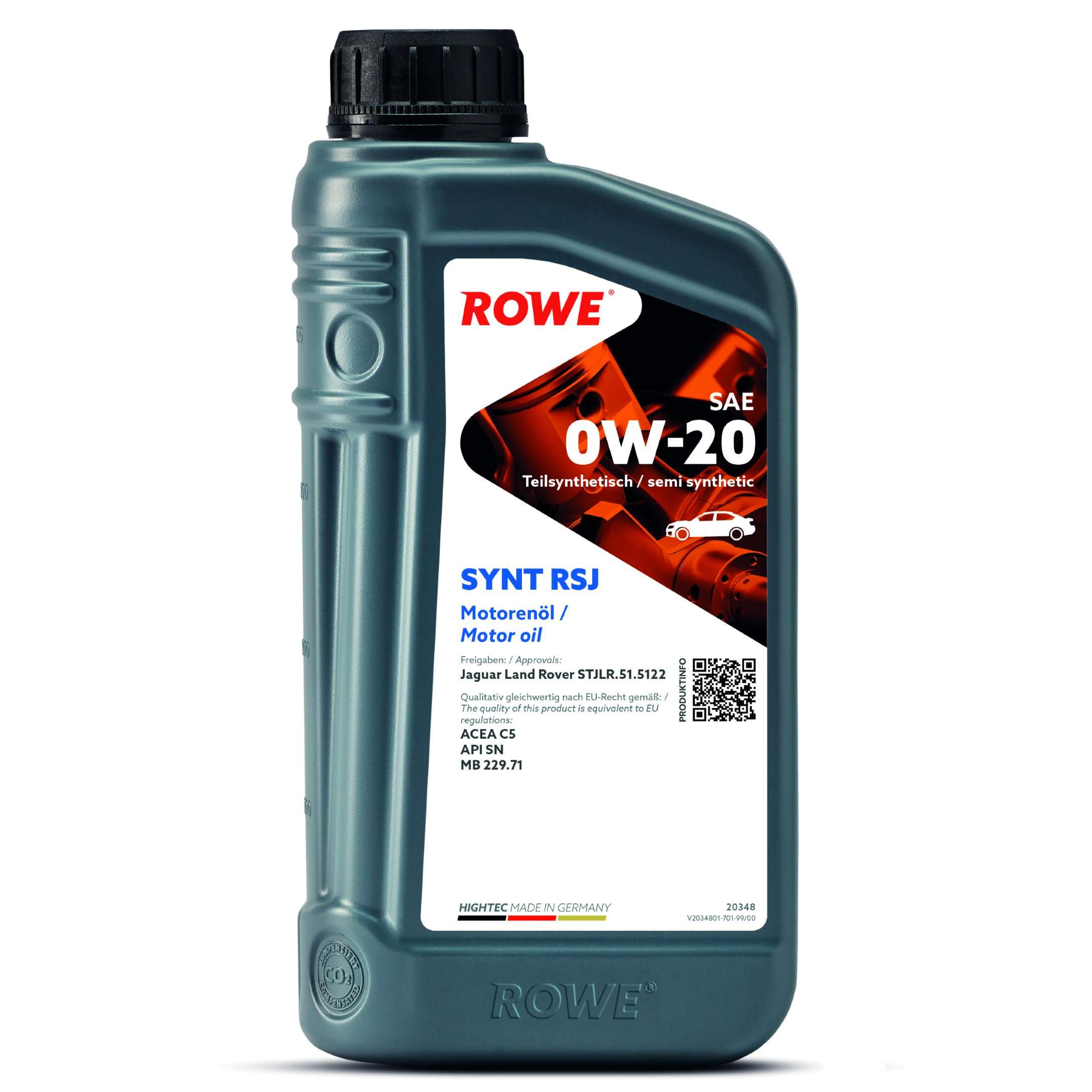 Моторное масло ROWE Synt RSJ 0W-20 1 л, 20348-0010-99