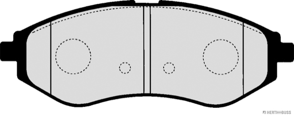 Комплект тормозных колодок, дисковый тормоз   J3600911   HERTH+BUSS JAKOPARTS