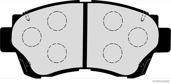 Комплект тормозных колодок, дисковый тормоз   J3602060   HERTH+BUSS JAKOPARTS