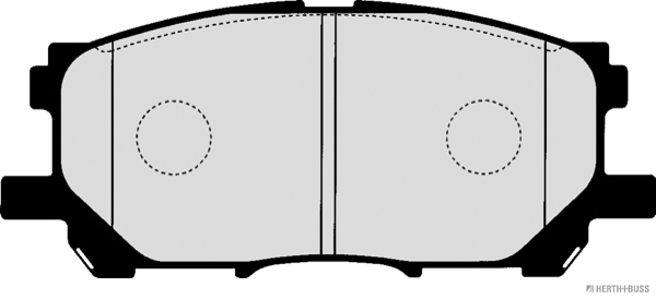 Комплект тормозных колодок, дисковый тормоз   J3602118   HERTH+BUSS JAKOPARTS