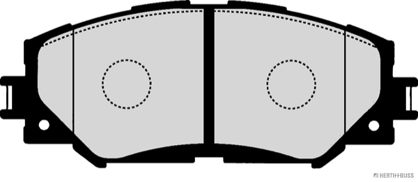 Комплект тормозных колодок, дисковый тормоз   J3602125   HERTH+BUSS JAKOPARTS