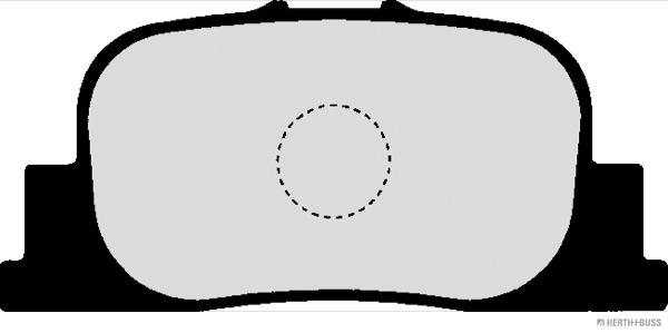 Комплект тормозных колодок, дисковый тормоз   J3612031   HERTH+BUSS JAKOPARTS