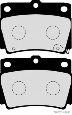 Комплект тормозных колодок, дисковый тормоз   J3615011   HERTH+BUSS JAKOPARTS