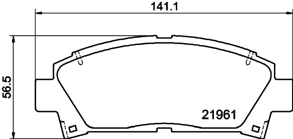 Комплект тормозных колодок, дисковый тормоз   MDB1684   MINTEX