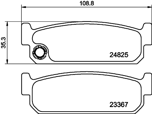 Комплект тормозных колодок, дисковый тормоз   MDB2175   MINTEX