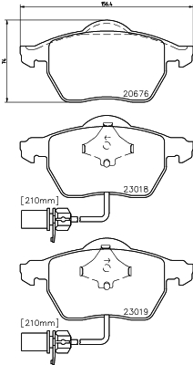 Комплект тормозных колодок, дисковый тормоз   MDB2231   MINTEX