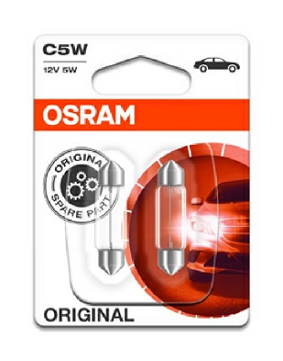 Лампа накаливания, фонарь освещения номерного знака   6418-02B   ams-OSRAM