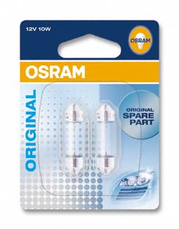 Лампа накаливания, oсвещение салона   6411-02B   ams-OSRAM