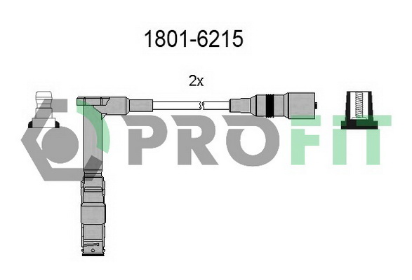 Комплект проводів високої напруги   1801-6215   PROFIT