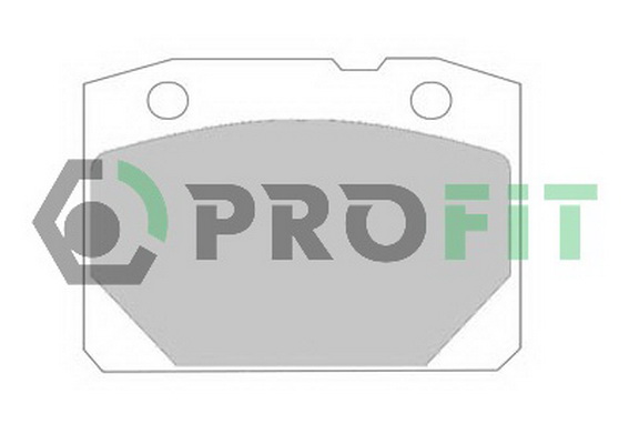 Комплект гальмівних накладок, дискове гальмо   5000-0096   PROFIT