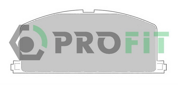 Комплект тормозных колодок, дисковый тормоз   5000-0308   PROFIT