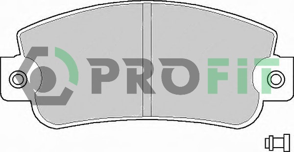 Комплект тормозных колодок, дисковый тормоз   5000-0346   PROFIT