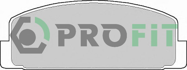 Комплект гальмівних накладок, дискове гальмо   5000-0372   PROFIT