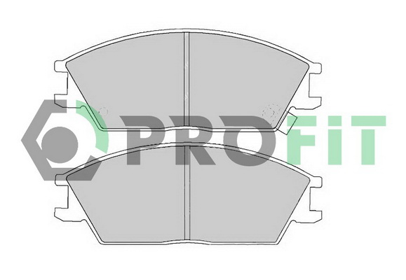 Комплект гальмівних накладок, дискове гальмо   5000-0435   PROFIT