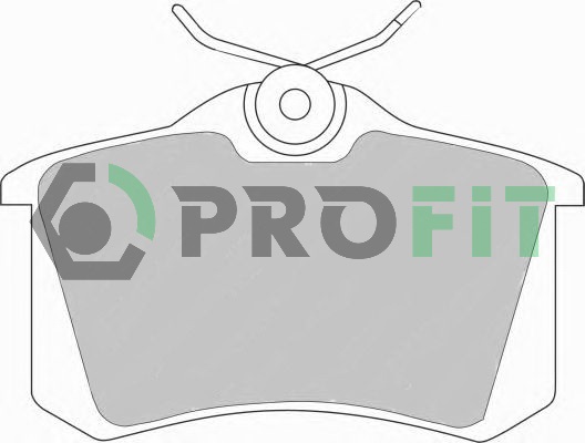 Комплект тормозных колодок, дисковый тормоз   5000-0541   PROFIT