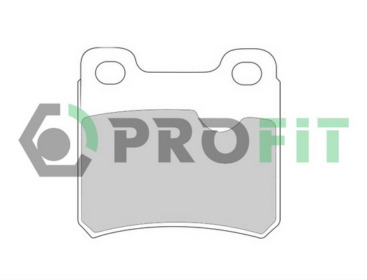 Комплект тормозных колодок, дисковый тормоз   5000-0586   PROFIT