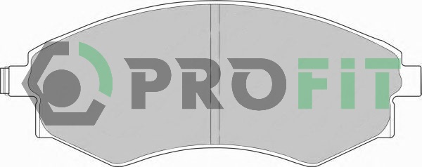 Комплект гальмівних накладок, дискове гальмо   5000-0600   PROFIT
